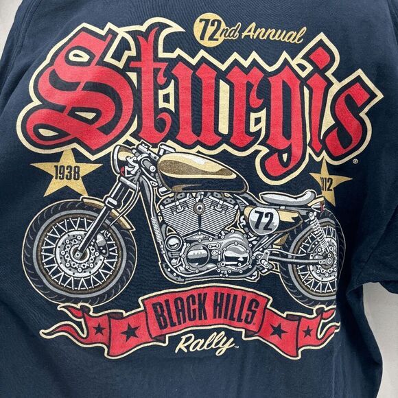 Sturgis SD Black Hills Rally 72nd Anniversary Motorcycle 2013 Shirt Size XL - Picture 1 of 6